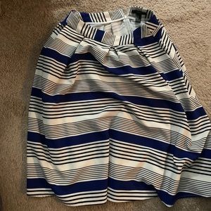 Blue white skirt